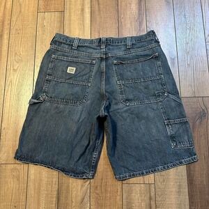 Vintage‎ Lee denim baggy carpenter jean shorts jorts size 38